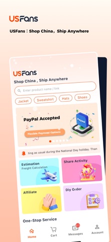 Captura 1 de USFans-Shop China,ShipAnywhere