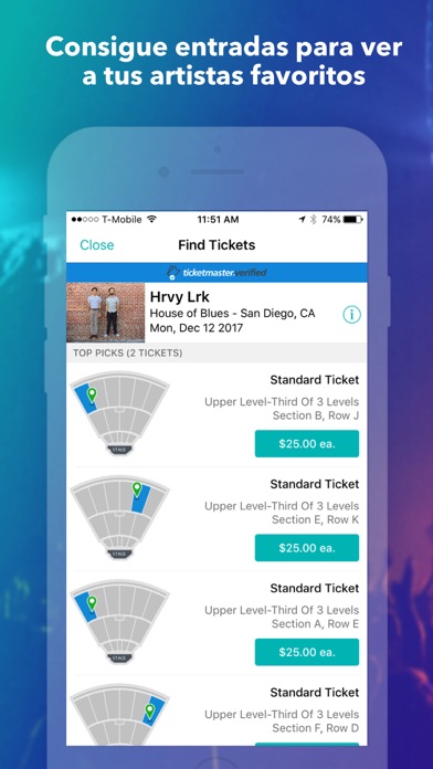Captura 1 de Bandsintown Concerts