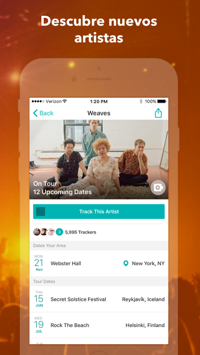 Captura 5 de Bandsintown Concerts