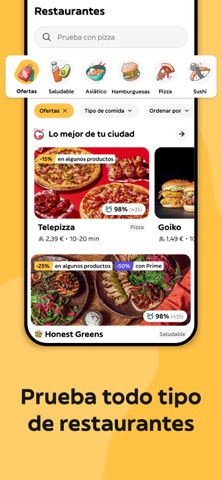 Captura 2 de Glovo: Comida a domicilio