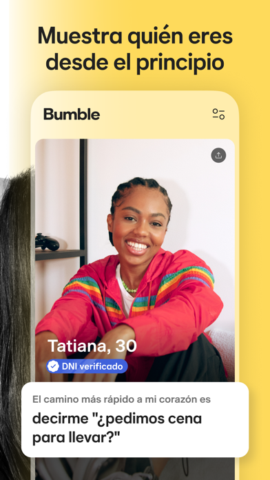 Captura 2 de Bumble: Chat. Ligar. Citas