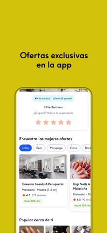 Captura 3 de Treatwell: Reserva tus citas
