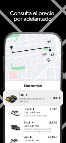 Captura 4 de Uber - Viajes en taxi y más
