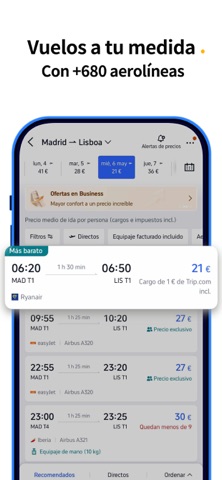 Captura 2 de Trip.com: Vuelo, Tren y Hotel