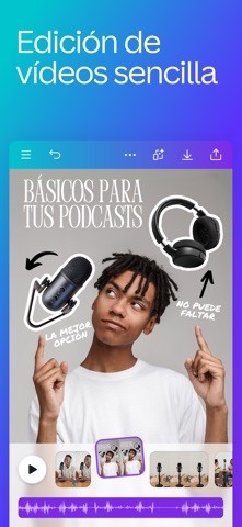Captura 4 de Canva Editor de Fotos y Vídeos