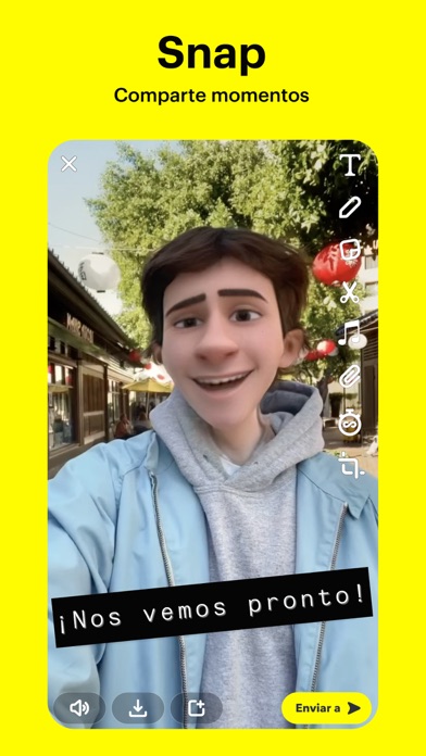 Captura 1 de Snapchat: chatea con amigxs