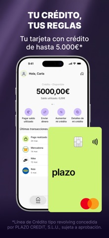 Captura 2 de Plazo · Tarjeta y Préstamos