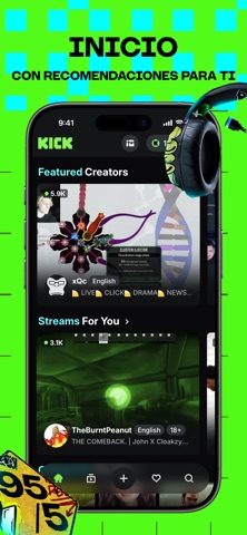 Captura 1 de Kick - Streaming en Directo