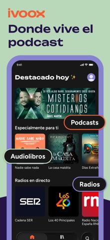 Captura 1 de iVoox: Podcast y Radio
