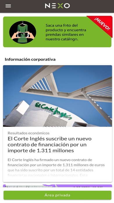 Captura 1 de NEXO, El Corte Inglés