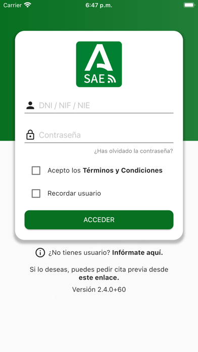 Captura 1 de Servicio Andaluz de Empleo