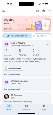 Captura 2 de Google Classroom