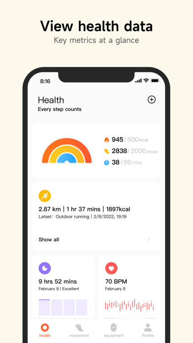 Captura 1 de Mi Fitness (Xiaomi Wear Lite)