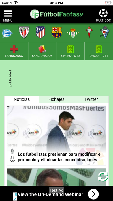 Captura 1 de FútbolFantasy