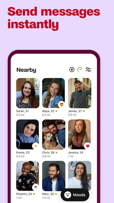 Captura 3 de Badoo - Chat. Ligar. Citas
