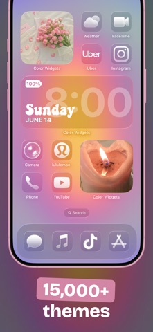Captura 2 de Color Widgets: Iconos y Temas