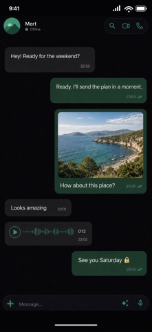 Captura 2 de CryptyX: Secure Messaging