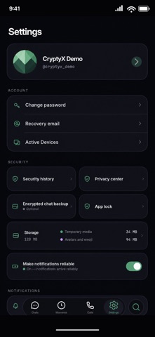 Captura 5 de CryptyX: Secure Messaging