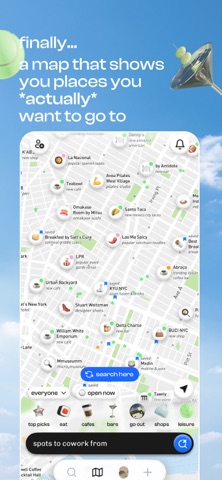 Captura 1 de corner: curate & share places