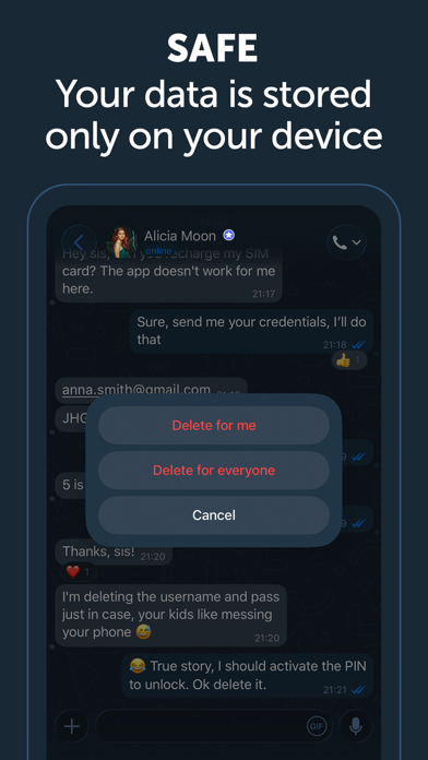 Captura 3 de Zangi - Private Messenger