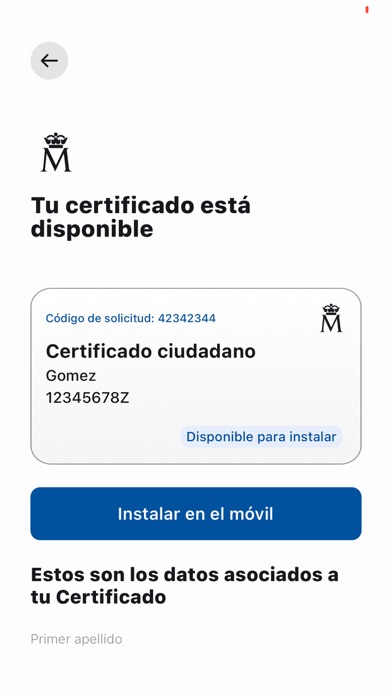 Captura 3 de Certificado digital FNMT